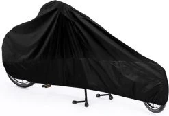 Merkloos Bakfiets Hoes - Waterdicht - CargoBike - Dolly - Cargo 2 Wieler Fietshoes - A-Kwaliteit - Zwart