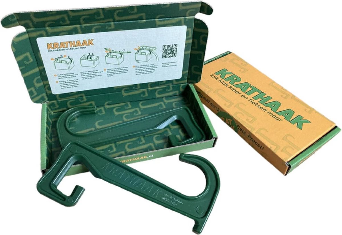 Merkloos Krathaak - Voor Het Veilig Vervoeren Van Een Krat Op Je Fiets