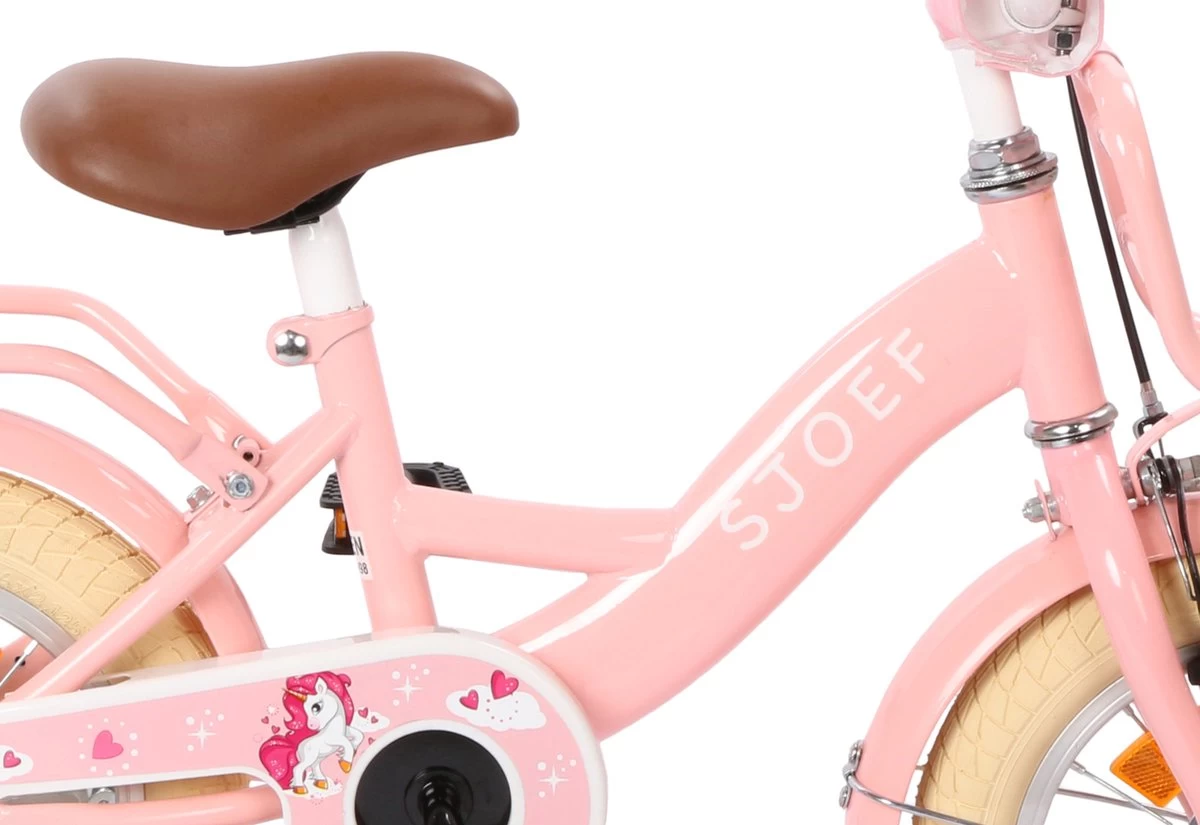 SJOEF Classic Meisjesfiets 12 Inch - Roze - Afbeelding 5