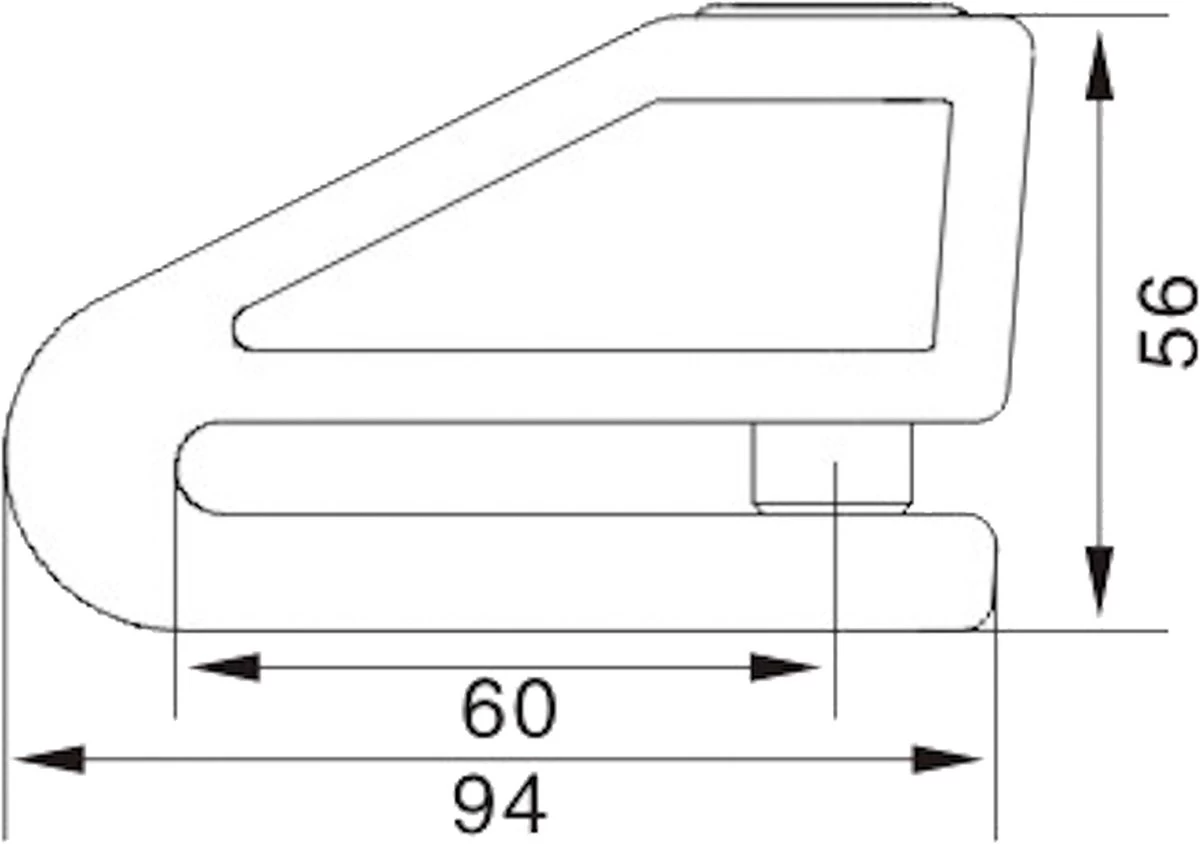 VINZ Baretti Schijfremslot / Motorslot ART4 - Fluor Geel - Afbeelding 5