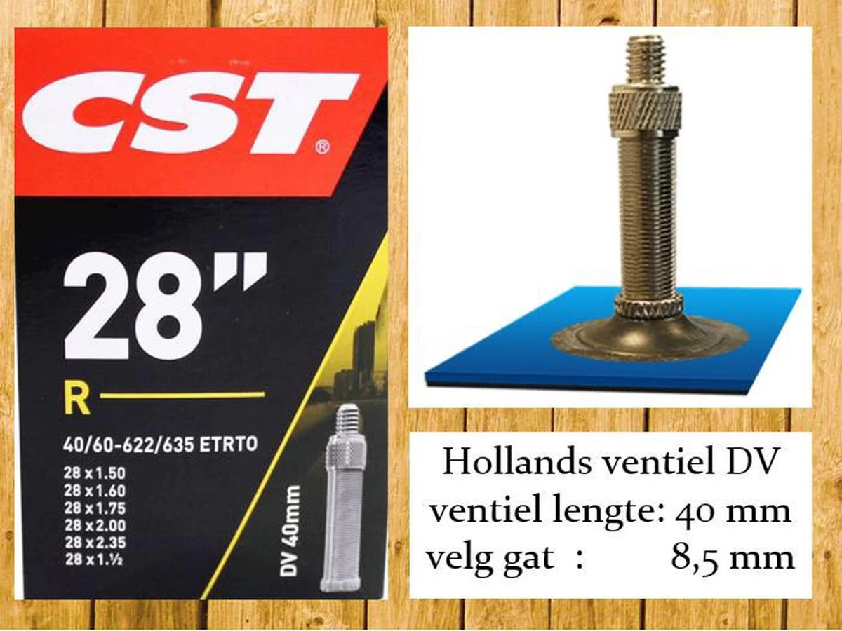 Cst Binnenband 28 X 1.50/2.35 Inch (40/60-622/635) Dv 40 Mm - Afbeelding 5