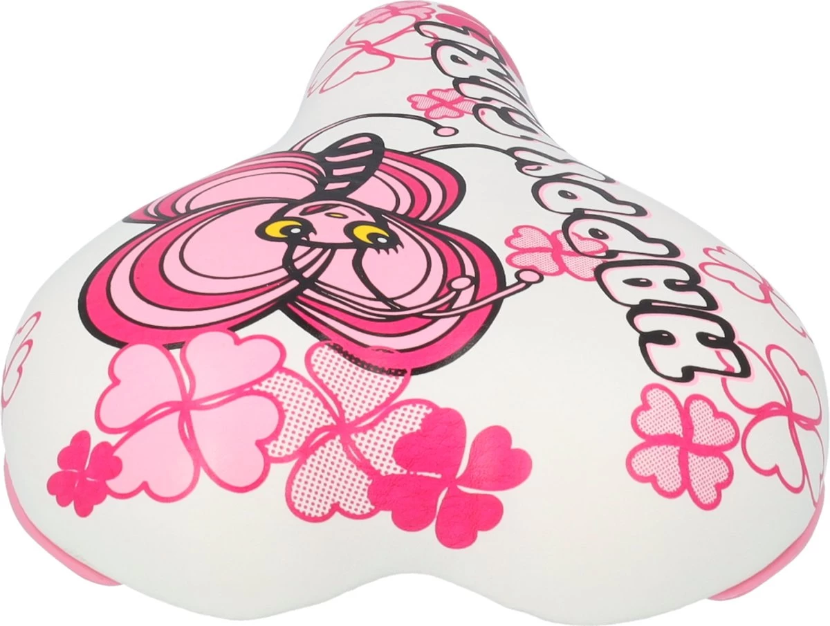 XLC Kinderzadel - Universeel - Wit/Roze - SA-C02 - Afbeelding 2