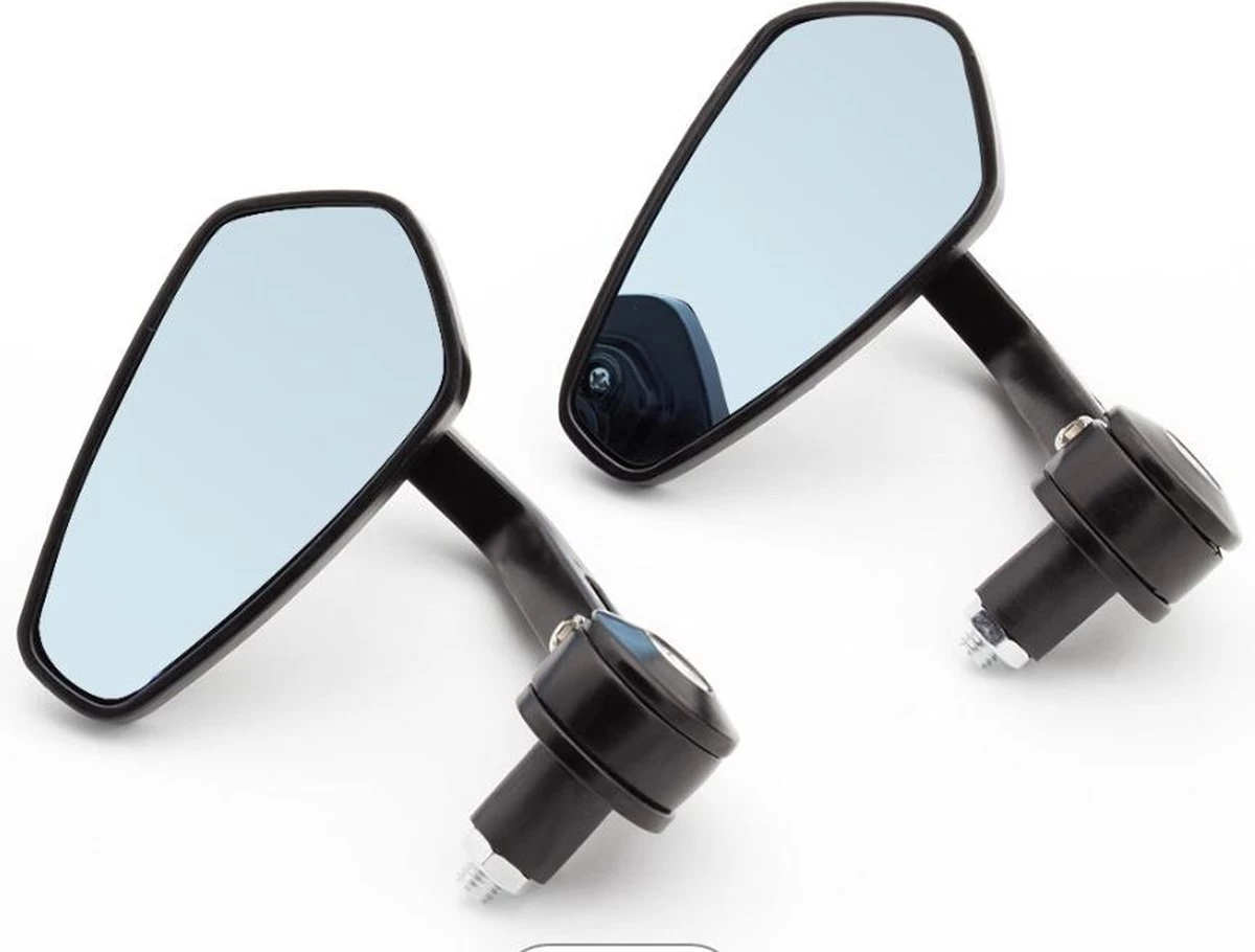 Bar End Spiegels - Spiegels Voor Motoren/Scooter - Set Van 2 - Zwart