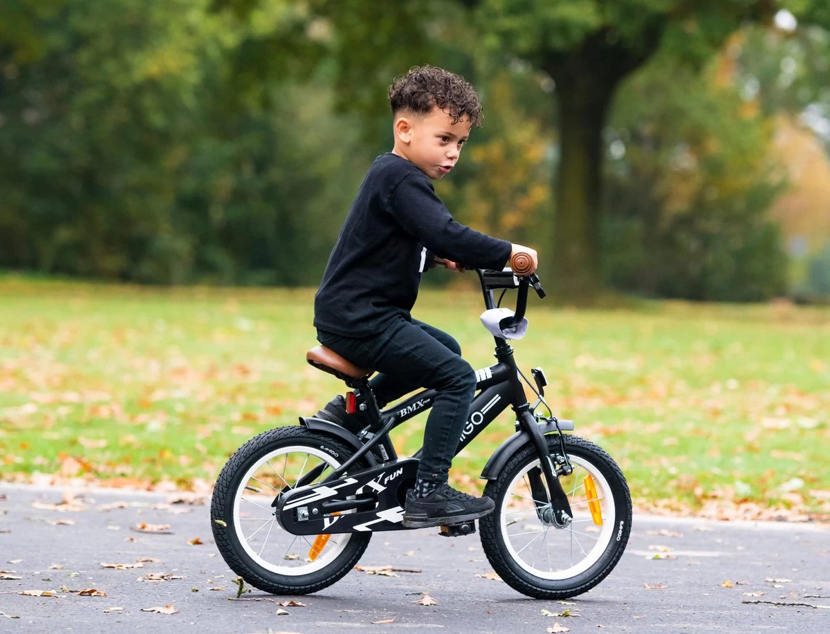 Amigo BMX Fun Jongensfiets - Kinderfiets 16 Inch - Zwart/Groen - Afbeelding 6