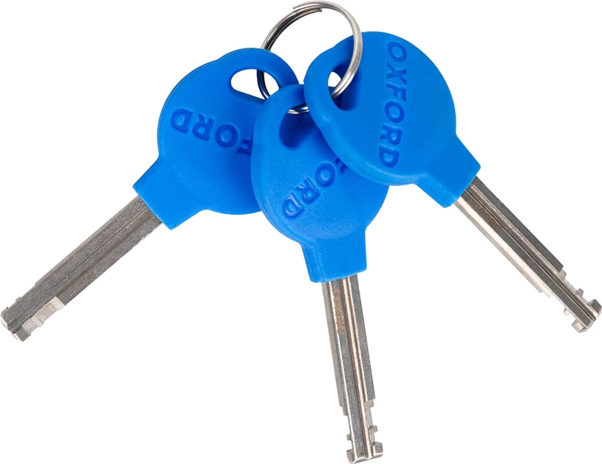 Oxford Fiets - Scooter - E-bike Kettingslot 1,5 Meter Met Alarm - Zeer Sterk Kettingslot Met Alarm - Kettingslot Van Gehard Staal Met Alarm ! - Afbeelding 6