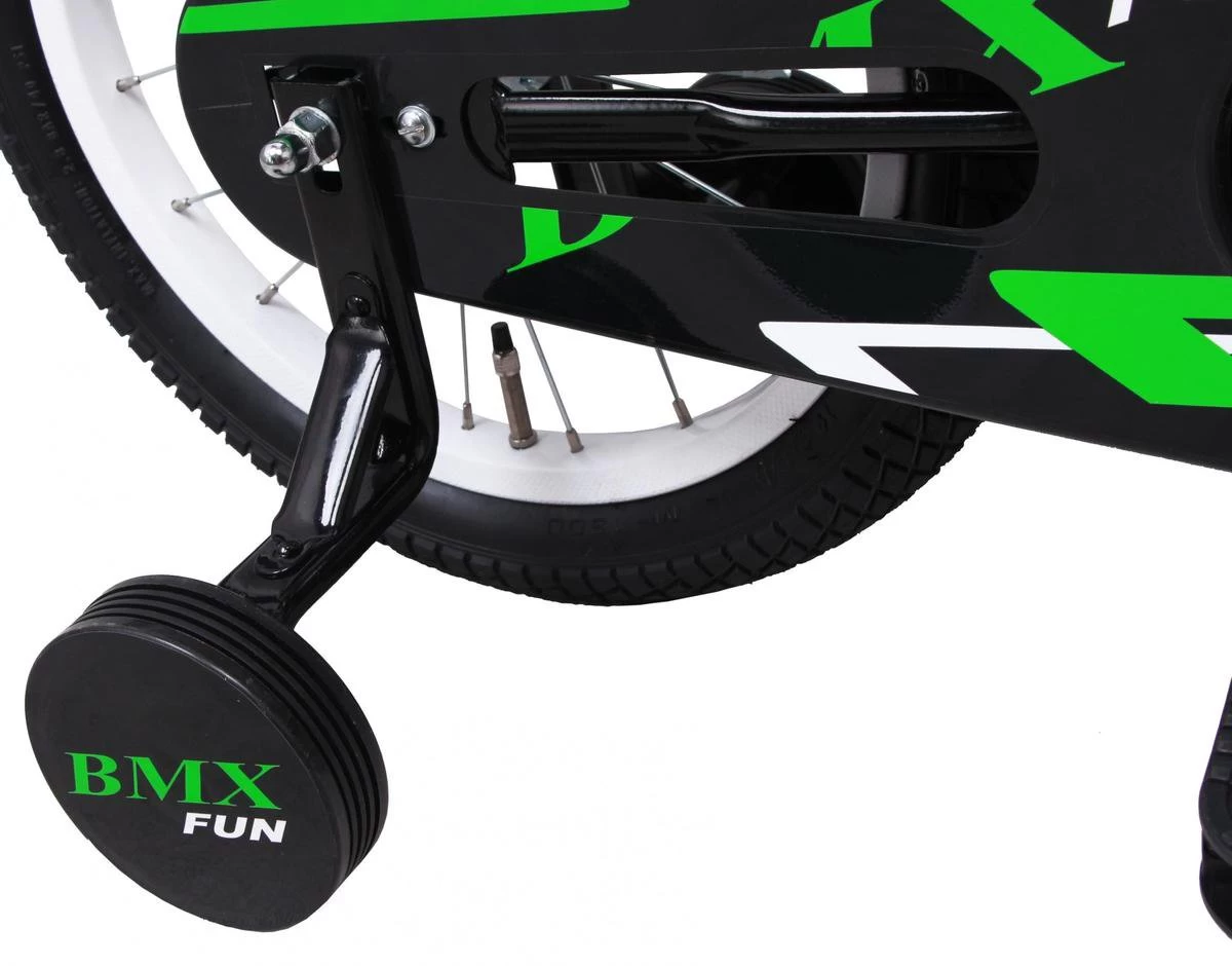 Amigo BMX Fun Jongensfiets - Kinderfiets 16 Inch - Zwart/Groen - Afbeelding 9