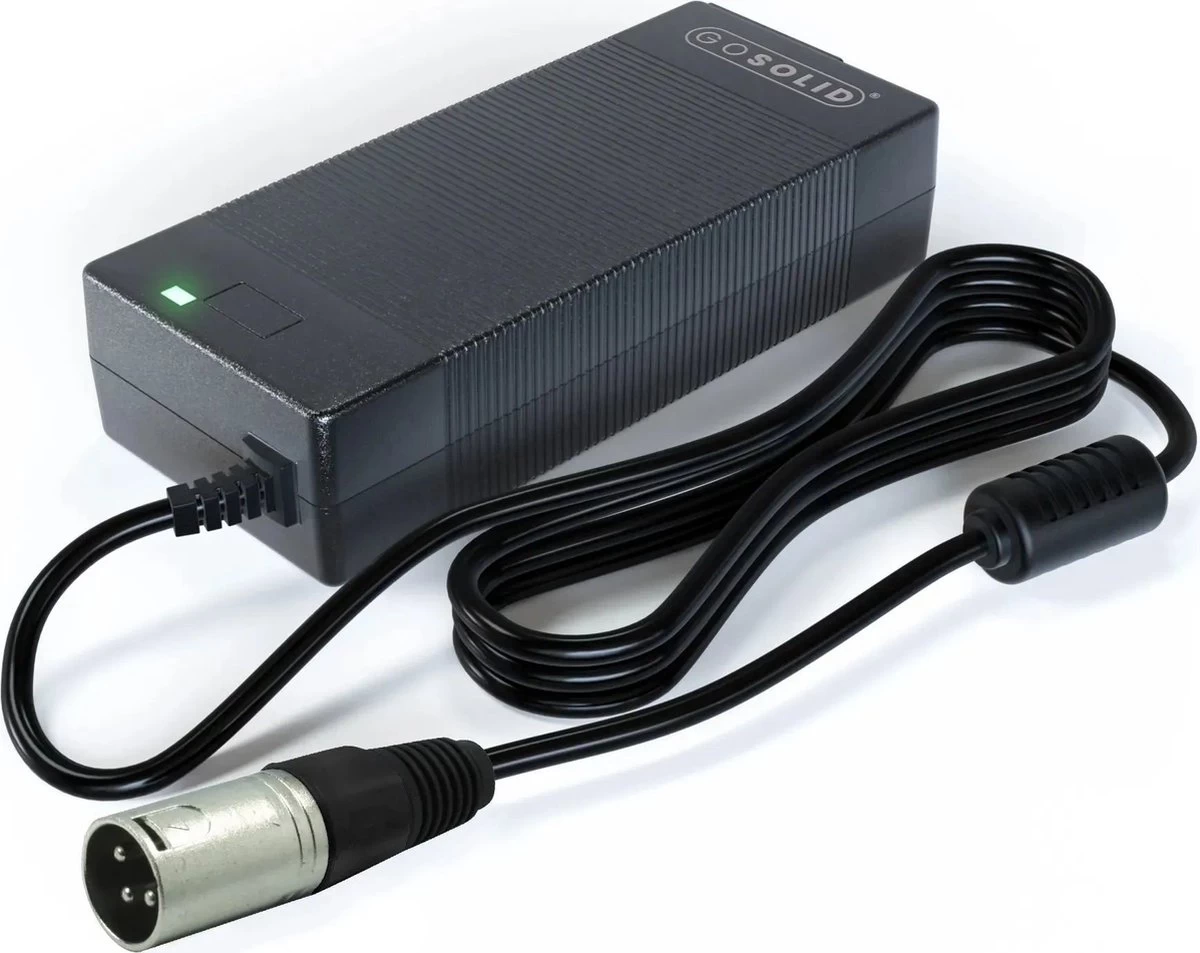 GO SOLID! ® Cortina Ecomo Oplader - 24V 2A - XLR 3-polig - Afbeelding 2