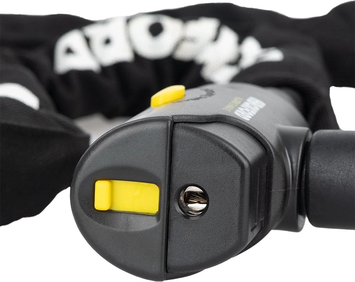 Oxford Fiets - Scooter - E-bike Kettingslot 1,5 Meter Met Alarm - Zeer Sterk Kettingslot Met Alarm - Kettingslot Van Gehard Staal Met Alarm ! - Afbeelding 4