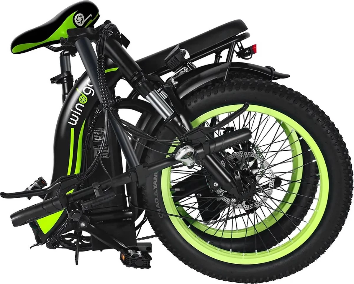 Merkloos Windgoo E20 Urban- Elektrische Fiets - E-bike - 20Inch - 12.5Ah - APP - Fat Tire - 7 Speed Shimano - Afbeelding 10