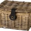 Fastrider Sera Rotan Fietsmand - Naturel - 8L - Handgemaakt - Met Klep