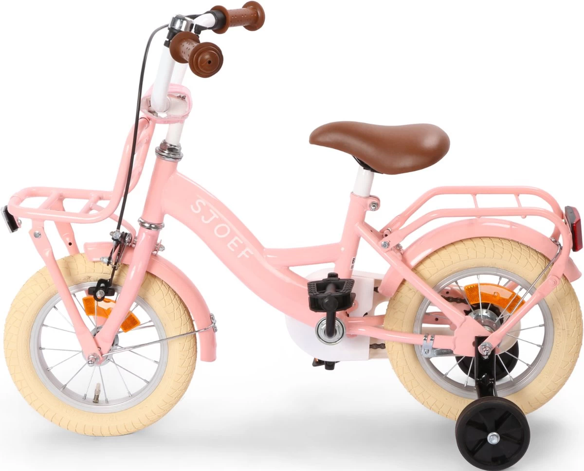 SJOEF Classic Meisjesfiets 12 Inch - Roze - Afbeelding 8