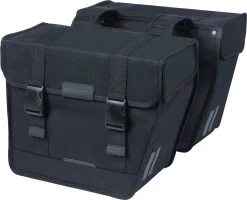 Basil Kavan Eco Classic Rounded 46L Dubbele Fietstas - Zwart