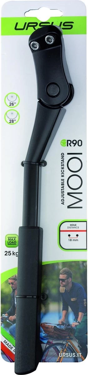 Ursus Standaard Mooi Rear Aluminium 26/28 Inch Zwart - Afbeelding 2