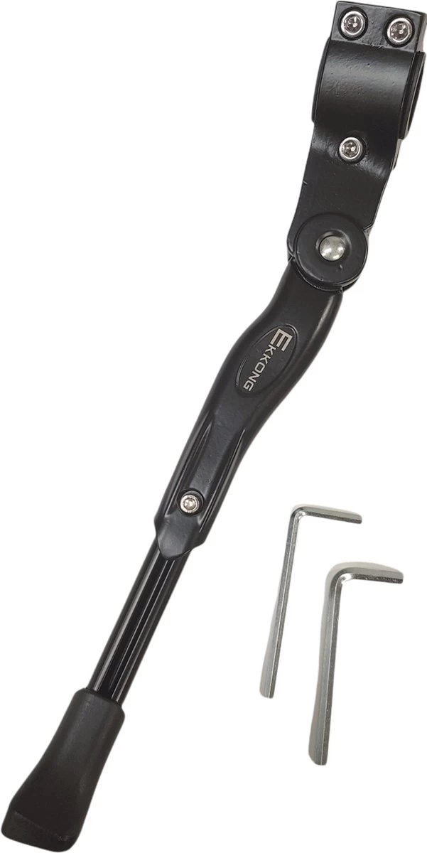 Ekkong - Fietsstandaard Enkel 26 Cm Zijstandaard Aluminium Roestvrij Fiets Mountainbikes Makkelijk - Mountainbike Standaard Universeel - MTB Kickstand