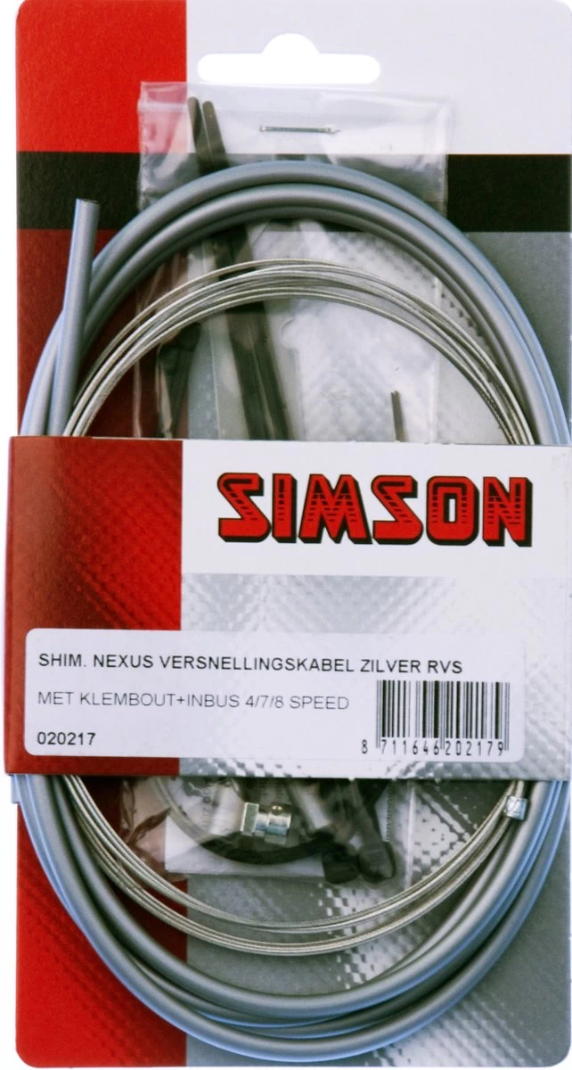 Simson Versnellingskabelset Shimano Nexus Grijs - Afbeelding 6