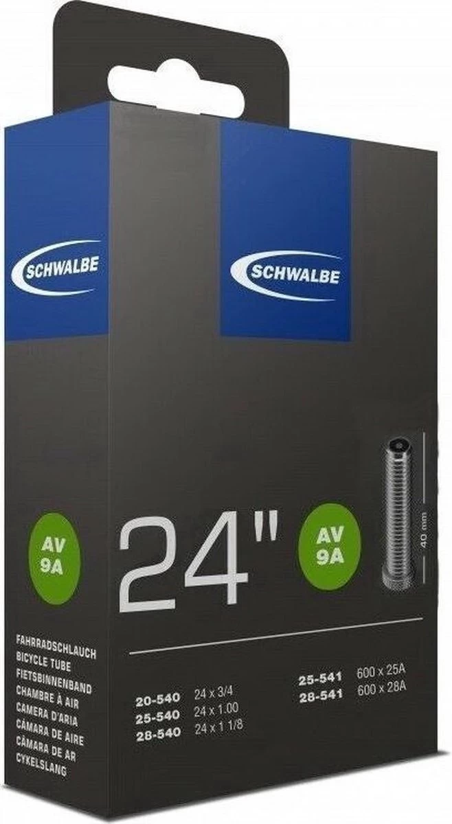 Schwalbe Binnenband 24 X 3/4 / 1 1/8 (20/28-540/541) Av 9a 40 Mm - Afbeelding 4