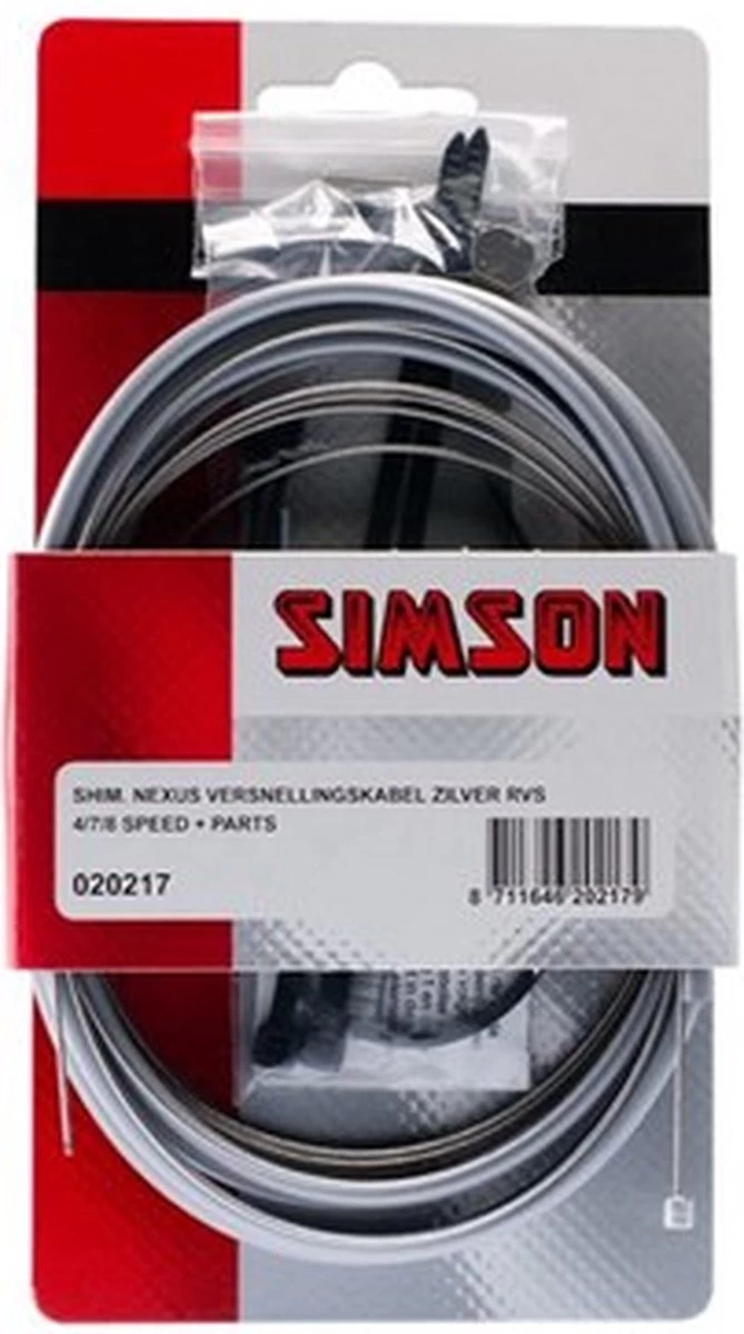 Simson Versnellingskabelset Shimano Nexus Grijs - Afbeelding 3