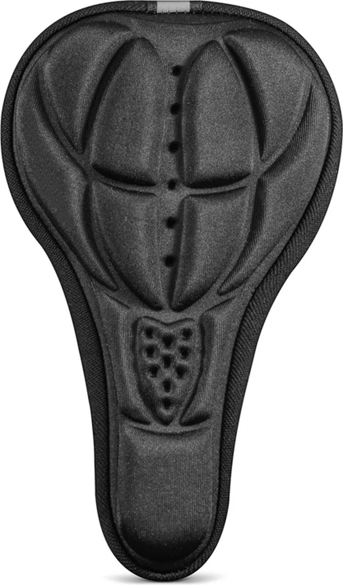 Universele 3D Comfort Gel Zadelhoes - Fietszadel Gelzadel Hoes - Fietszadelhoes - Zadeldekje - Zadel Dekje Hoes - Zadelkussen Fietszadeldekje Overtrek - Voor Fiets/E-Bike/Mountainbike/MTB - One-Size - Zwart - Afbeelding 2