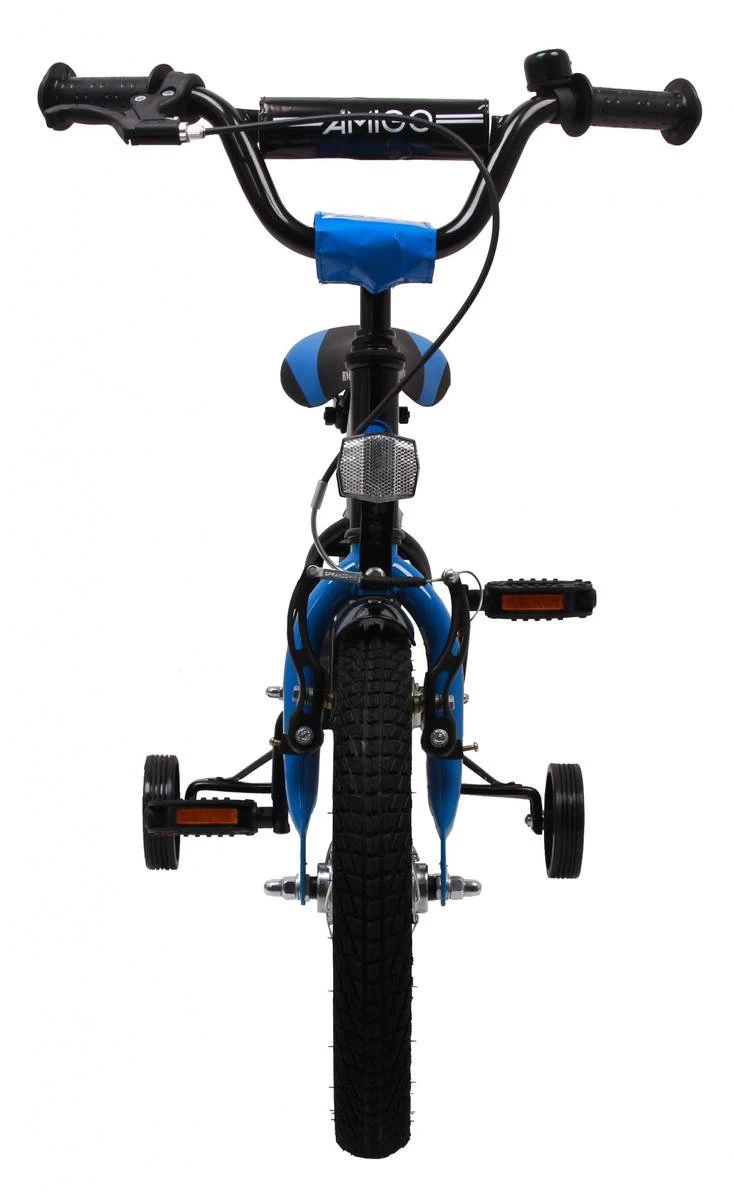 Amigo BMX Fun Jongensfiets - Kinderfiets 14 Inch - Zwart/Blauw - Afbeelding 9