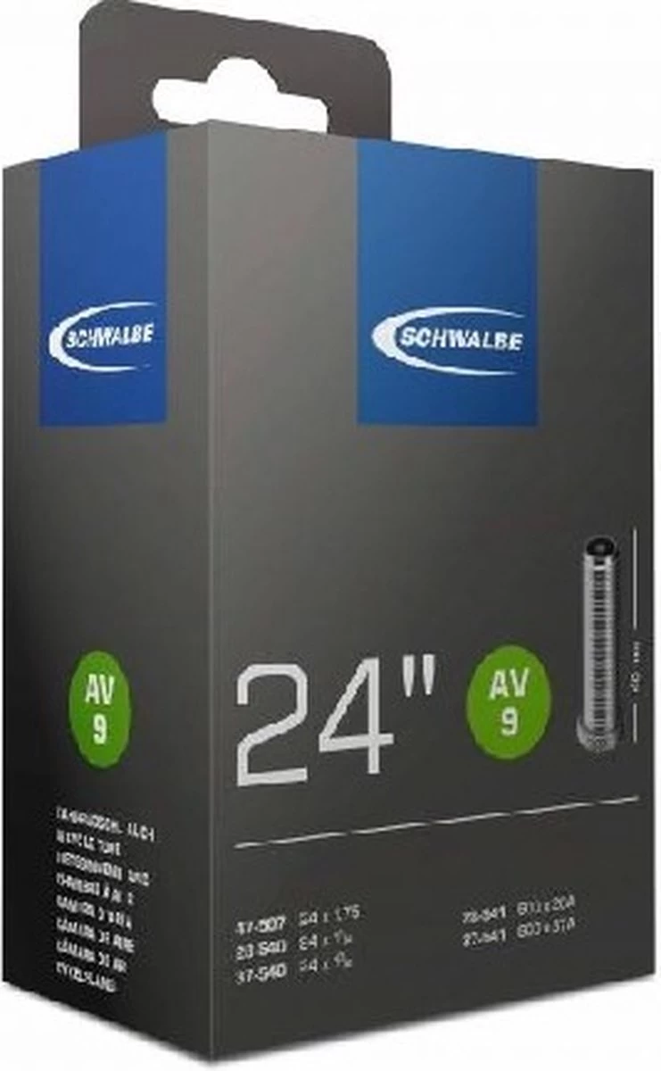 Schwalbe Binnenband 24 X 3/4 / 1 1/8 (20/28-540/541) Av 9a 40 Mm - Afbeelding 2