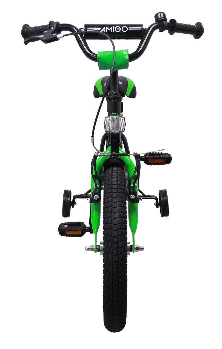 Amigo BMX Fun Jongensfiets - Kinderfiets 16 Inch - Zwart/Groen - Afbeelding 12