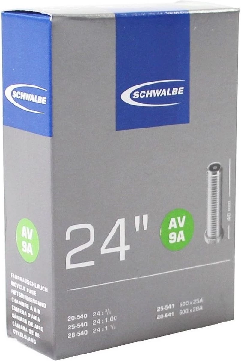 Schwalbe Binnenband 24 X 3/4 / 1 1/8 (20/28-540/541) Av 9a 40 Mm