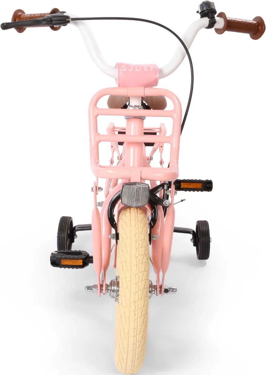 SJOEF Classic Meisjesfiets 12 Inch - Roze - Afbeelding 7