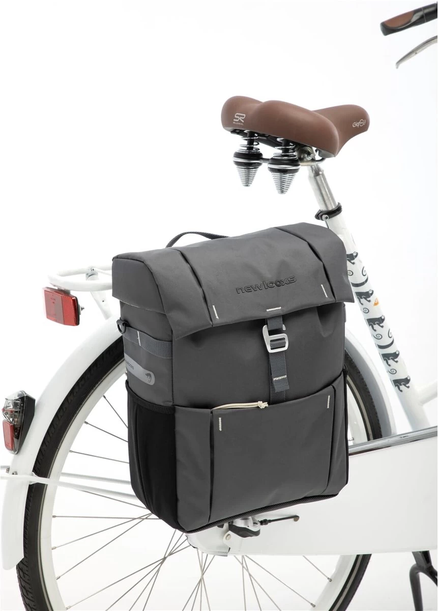 New Looxs Vigo Single Enkele Fietstas - Afneembaar - 18,5 Liter - Zwart - Afbeelding 4