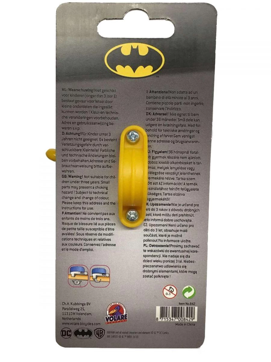 Batman Fietsbel - Jongens - Zwart - Afbeelding 4