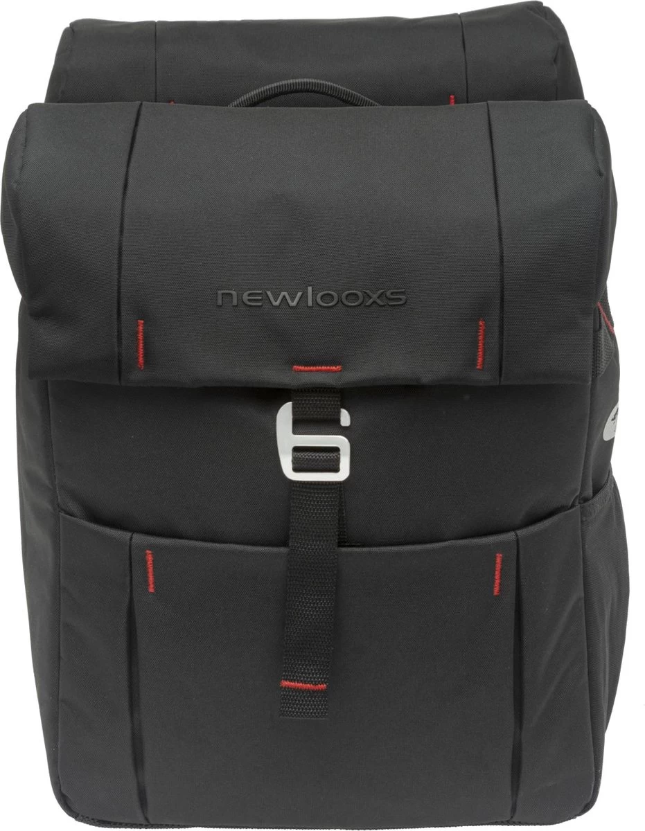 New Looxs Vigo Double MIK Dubbele Fietstas - Afneembaar - 37 Liter - Zwart - Afbeelding 12