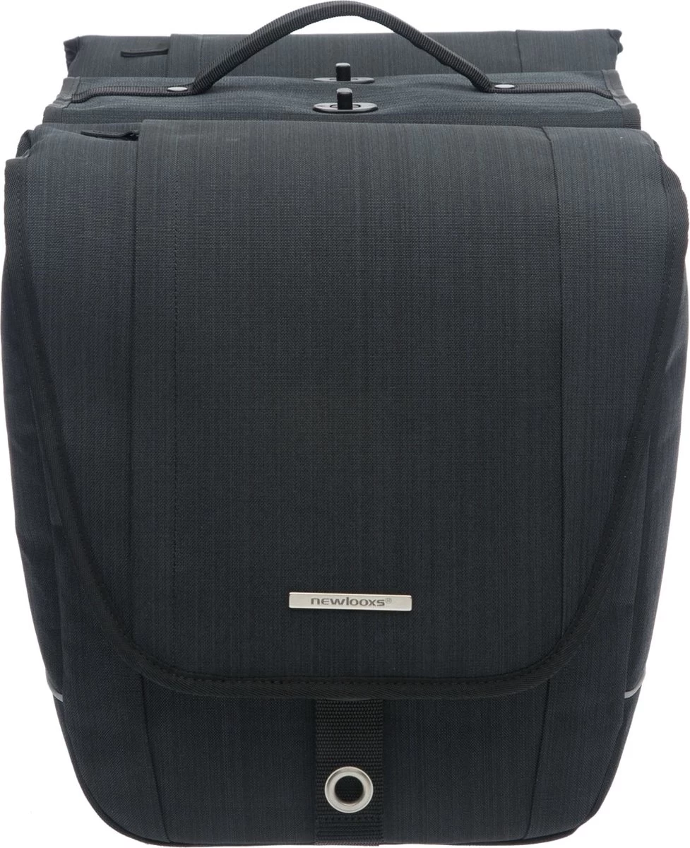 New Looxs Avero Detachable Dubbele Fietstas - Afneembaar - 25 Liter - Zwart - Afbeelding 2
